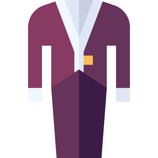 Groom suit Basic Straight Flat icon