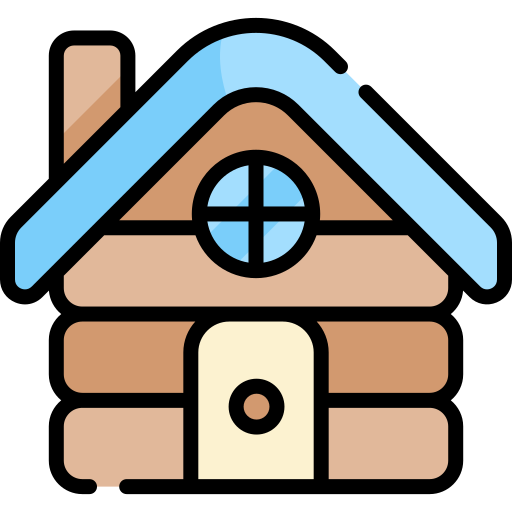 Cabin Kawaii Lineal color icon