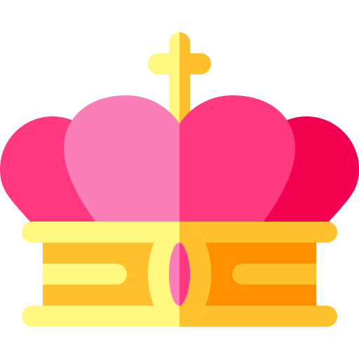 Корона Basic Rounded Flat иконка