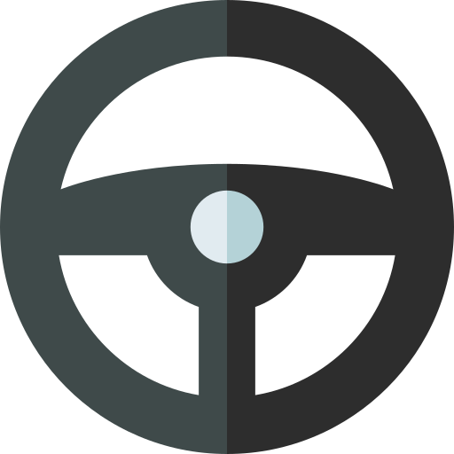 Steering wheel Basic Straight Flat icon