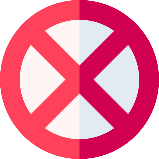 Запрещено Basic Straight Flat иконка