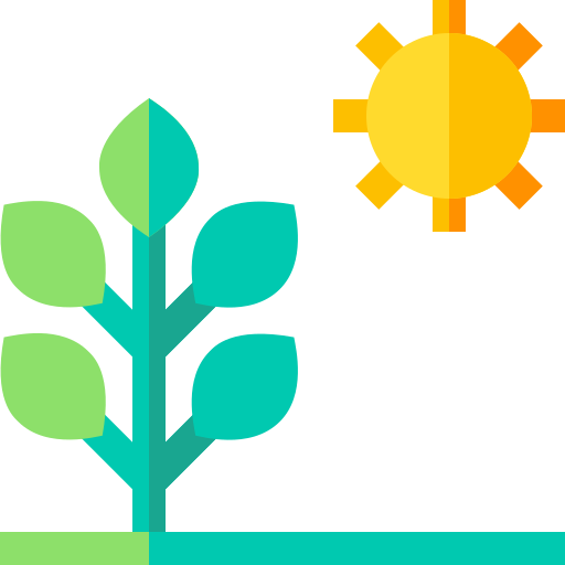 fotosynteza Basic Straight Flat ikona