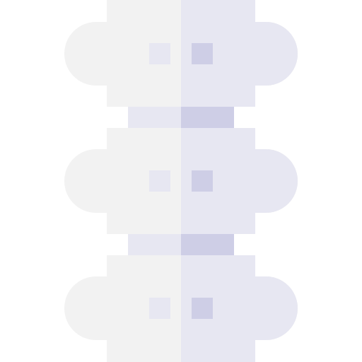 Columna vertebral Basic Straight Flat icono