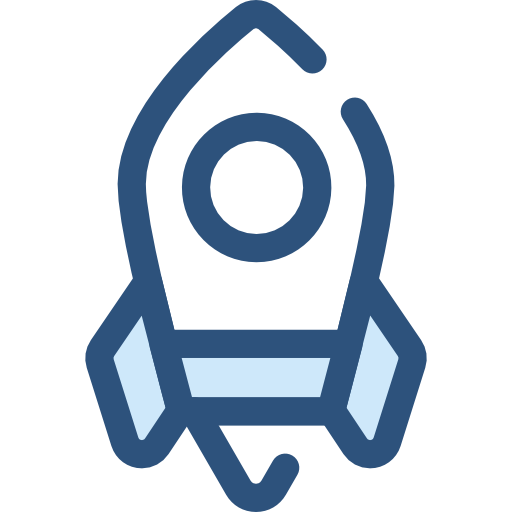우주선 Monochrome Blue icon