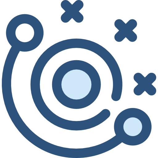 sonnensystem Monochrome Blue icon