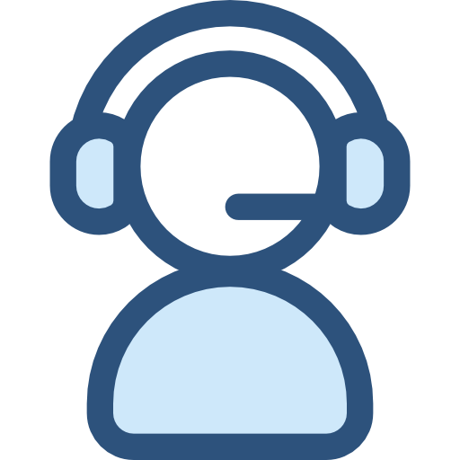 telemarketer Monochrome Blue icon