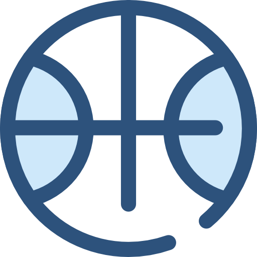 pallacanestro Monochrome Blue icona