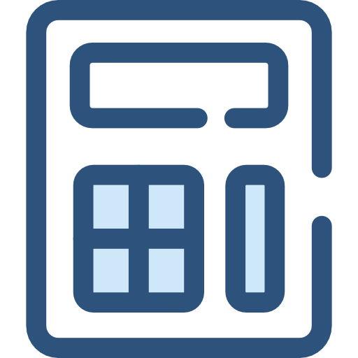 calculadora Monochrome Blue icono
