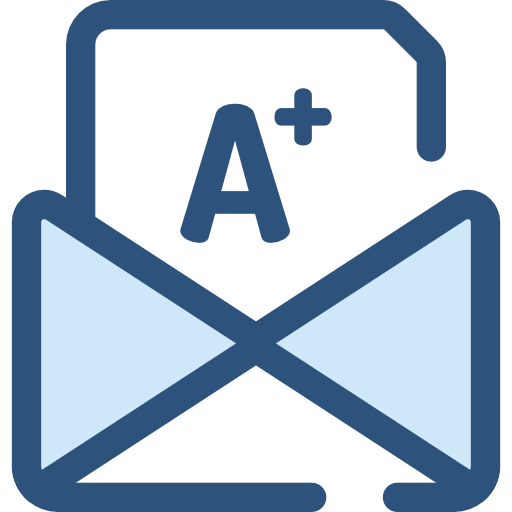 Letter Monochrome Blue icon