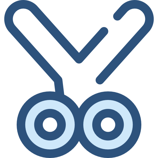 ハサミ Monochrome Blue icon