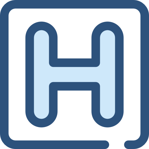 krankenhaus Monochrome Blue icon