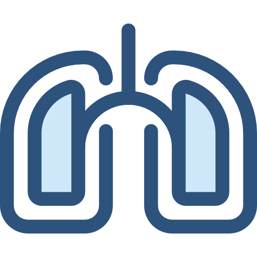 polmoni Monochrome Blue icona