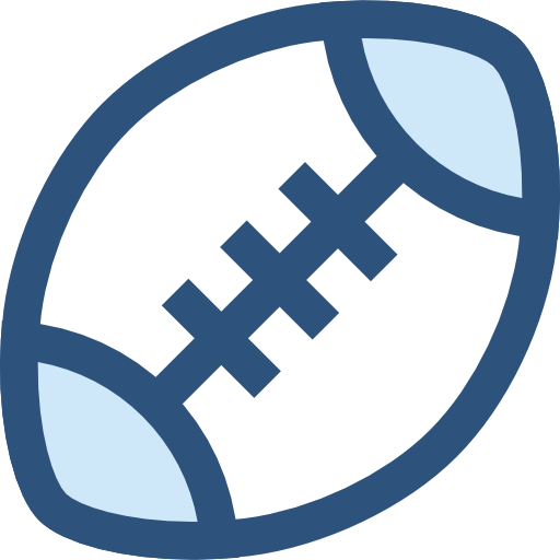 rugby Monochrome Blue icona