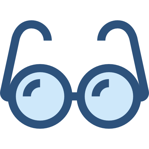lunettes Monochrome Blue Icône