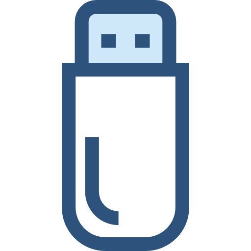 ペンドライブ Monochrome Blue icon