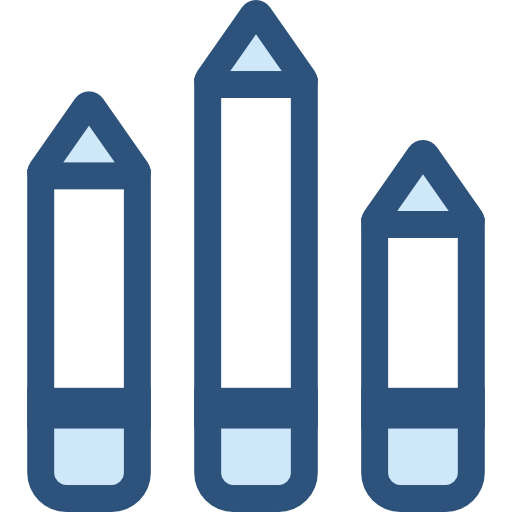 연필 Monochrome Blue icon