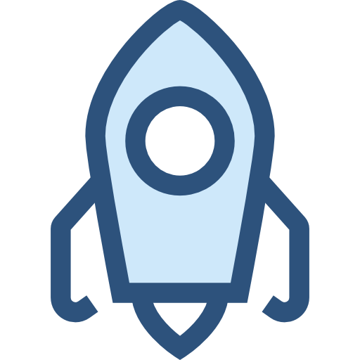 Ракета Monochrome Blue иконка