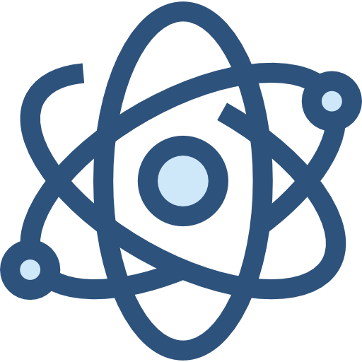 wetenschap Monochrome Blue icoon