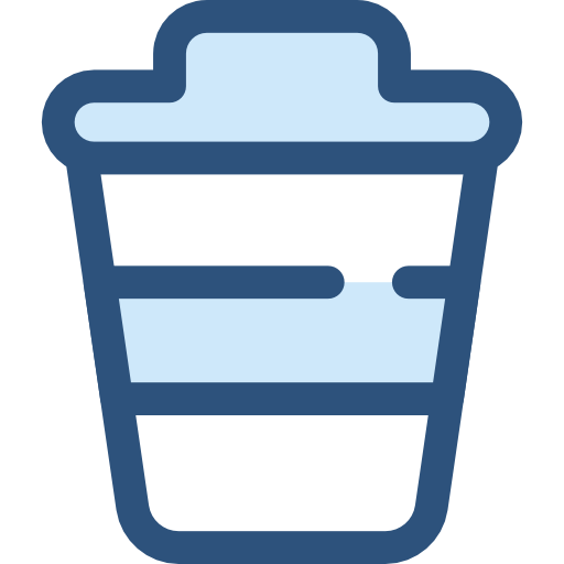 taza de café Monochrome Blue icono