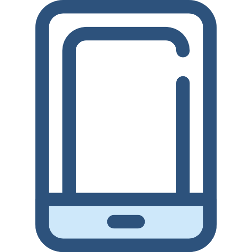 smartphone Monochrome Blue icon