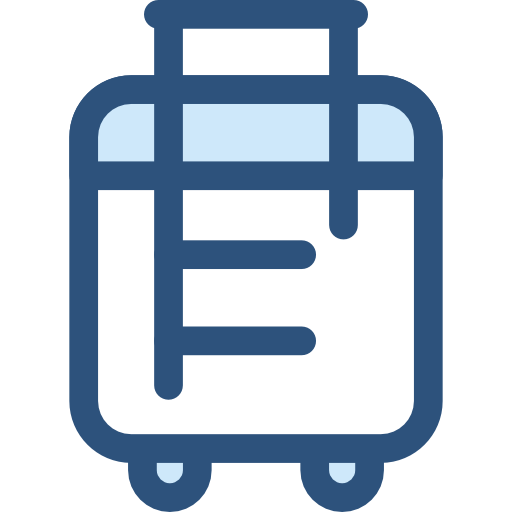 bagagem Monochrome Blue Ícone
