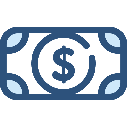 geld Monochrome Blue icon
