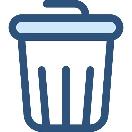 spazzatura Monochrome Blue icona
