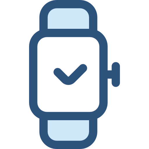 smartwatch Monochrome Blue icon