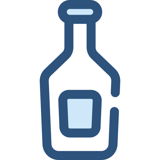 fles Monochrome Blue icoon