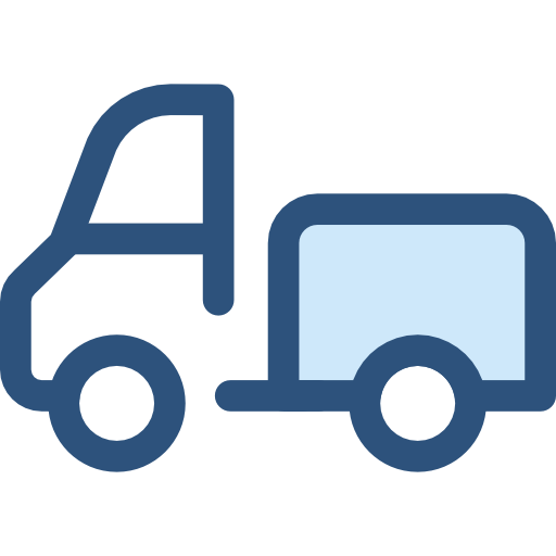 Truck Monochrome Blue icon