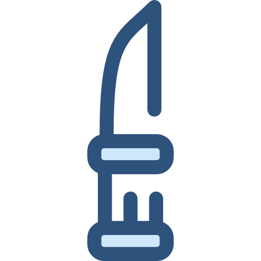 칼 Monochrome Blue icon