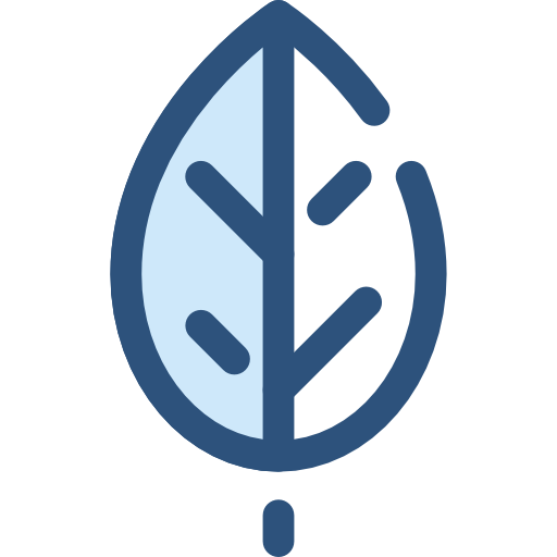 liść Monochrome Blue ikona
