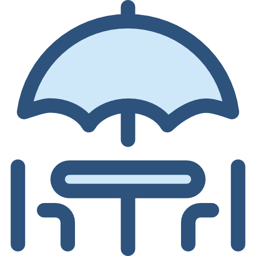 guarda-chuva Monochrome Blue Ícone