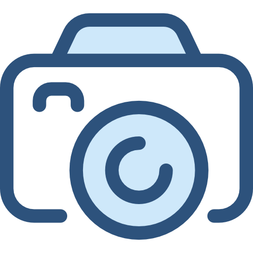 カメラ Monochrome Blue icon