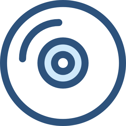 コンパクトディスク Monochrome Blue icon