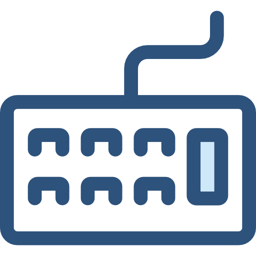 キーボード Monochrome Blue icon