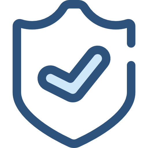 Shield Monochrome Blue icon