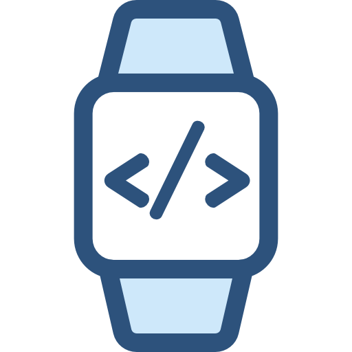 Smartwatch Monochrome Blue icon