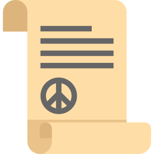 vredesverdrag Special Flat icoon