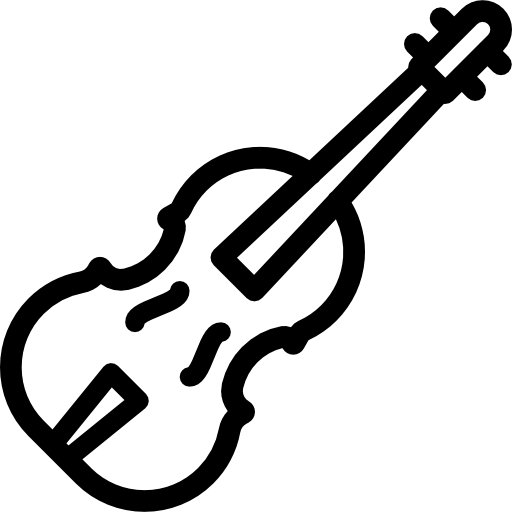 Violin Detailed Rounded Lineal icon