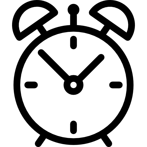 Alarm clock Detailed Rounded Lineal icon