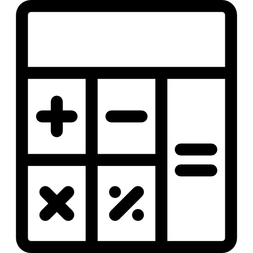 Calculator Detailed Rounded Lineal icon