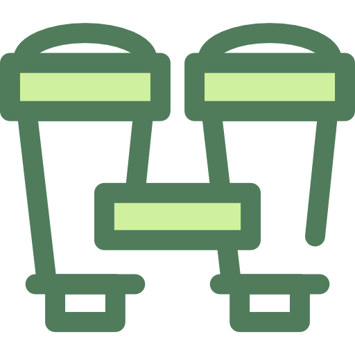 binocular Monochrome Green icono
