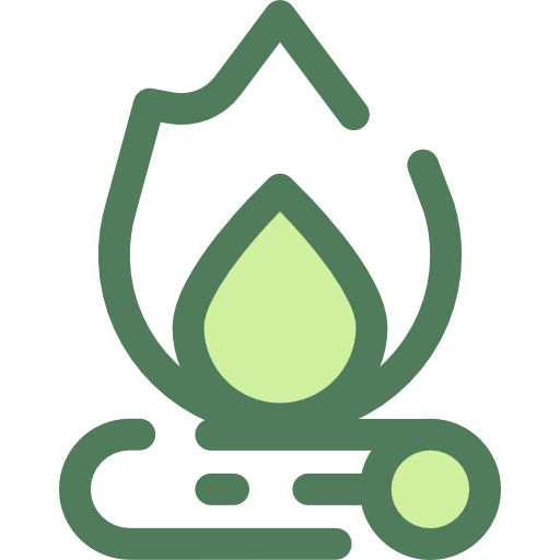 lagerfeuer Monochrome Green icon