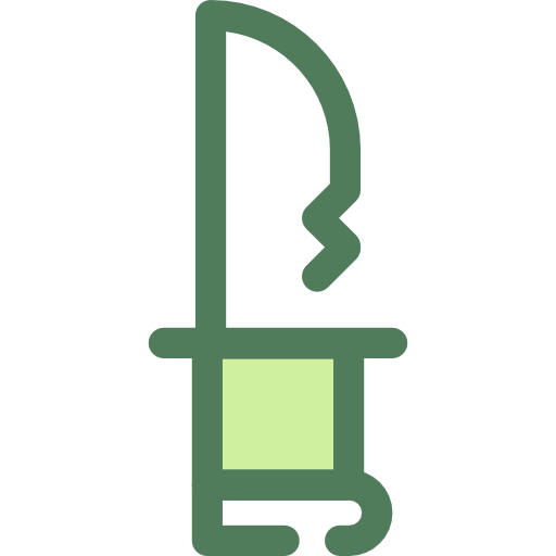 cuchillo Monochrome Green icono