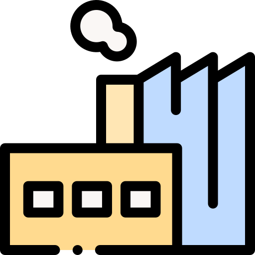 Factory Detailed Rounded Lineal color icon