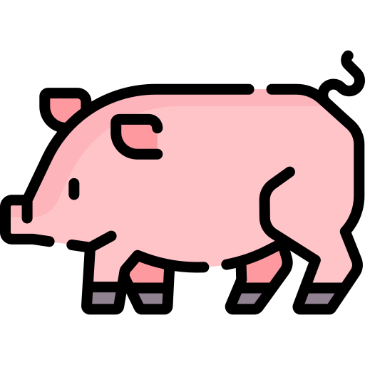 Cerdo Special Lineal color icono