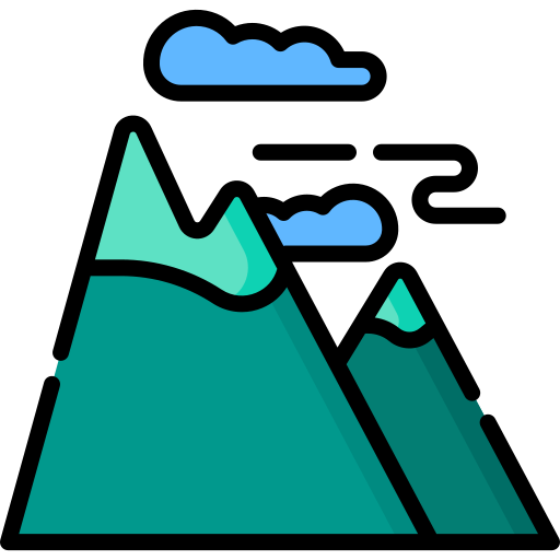 Mountains Special Lineal color icon