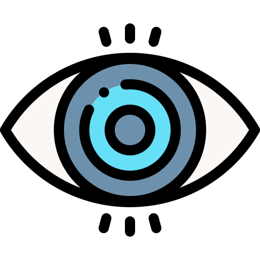 Eye Detailed Rounded Lineal color icon