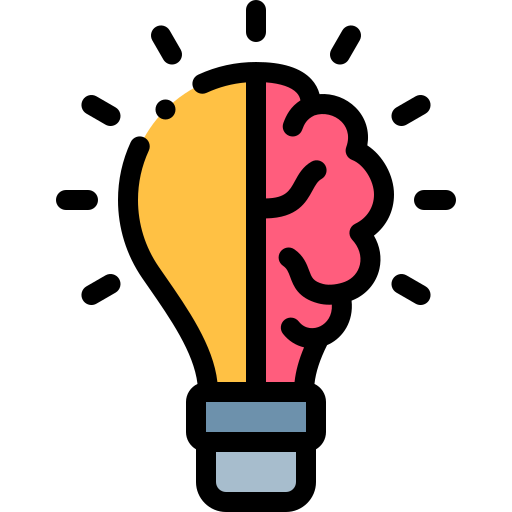 Light bulb Detailed Rounded Lineal color icon